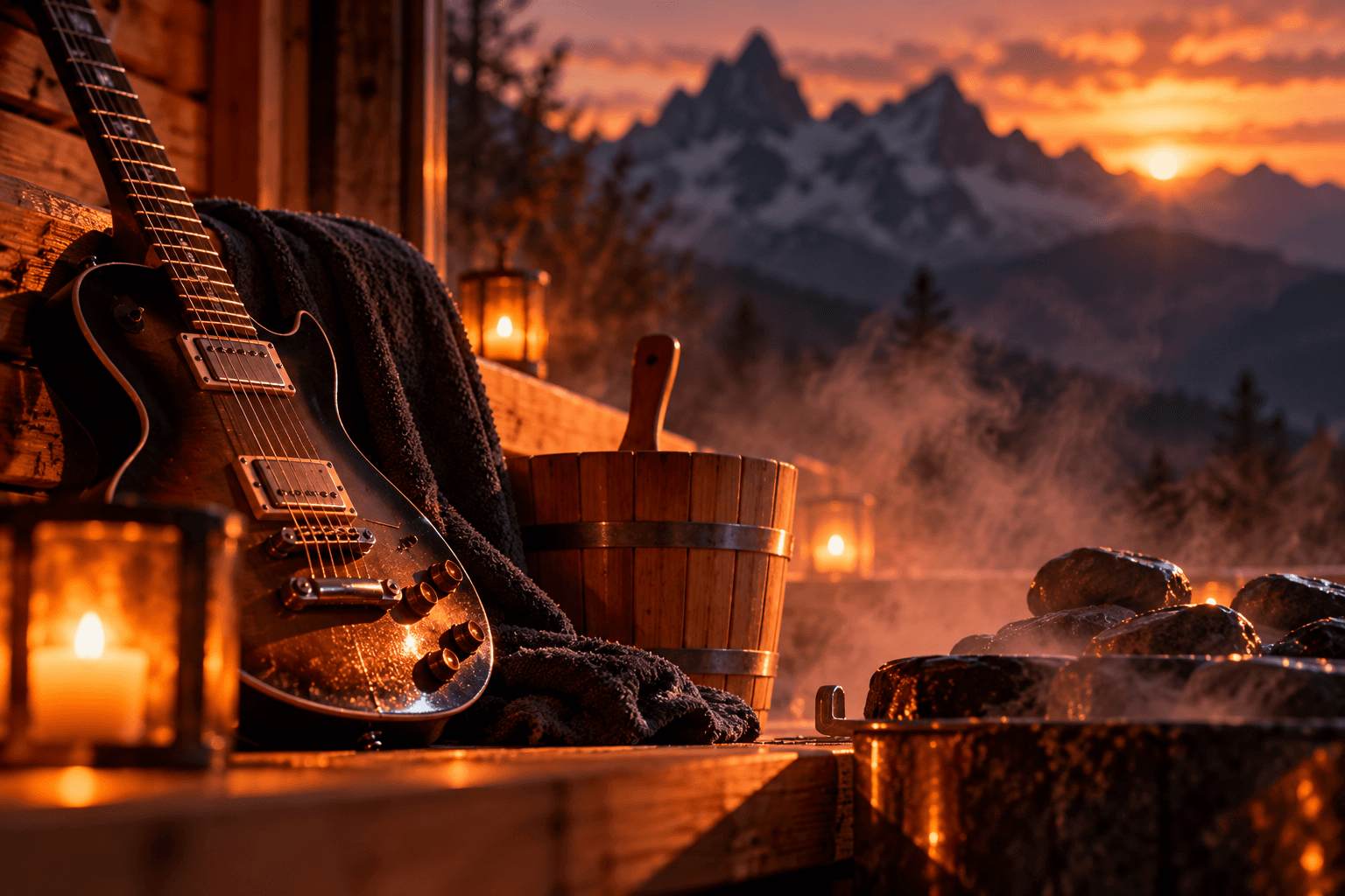 Rock im Saunadampf